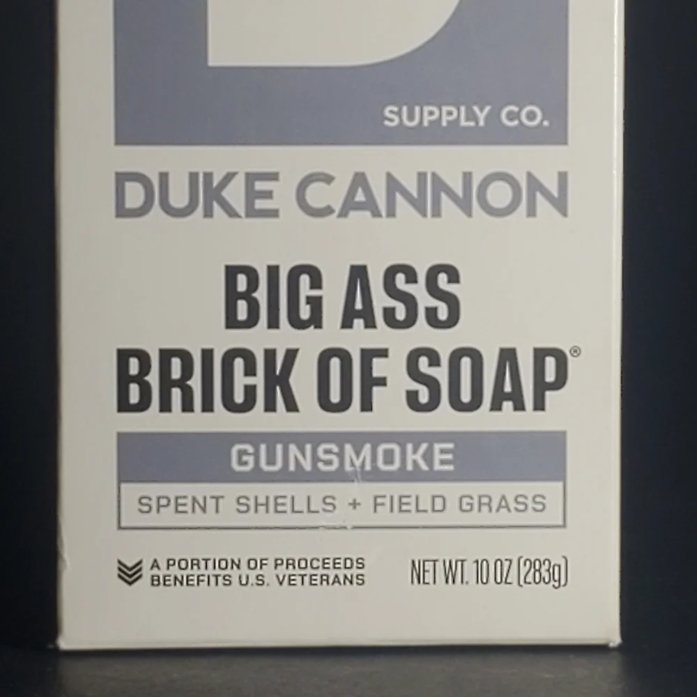 DUKE CANNON Big Brick of Bar Soap GUNSMOKE + Spent Shells + Field Grass 10oz Bar